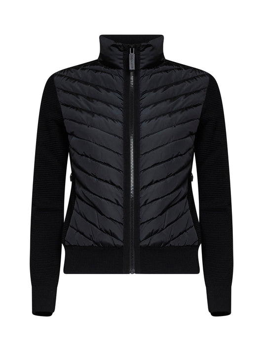 Black HyBridge knitted jacket