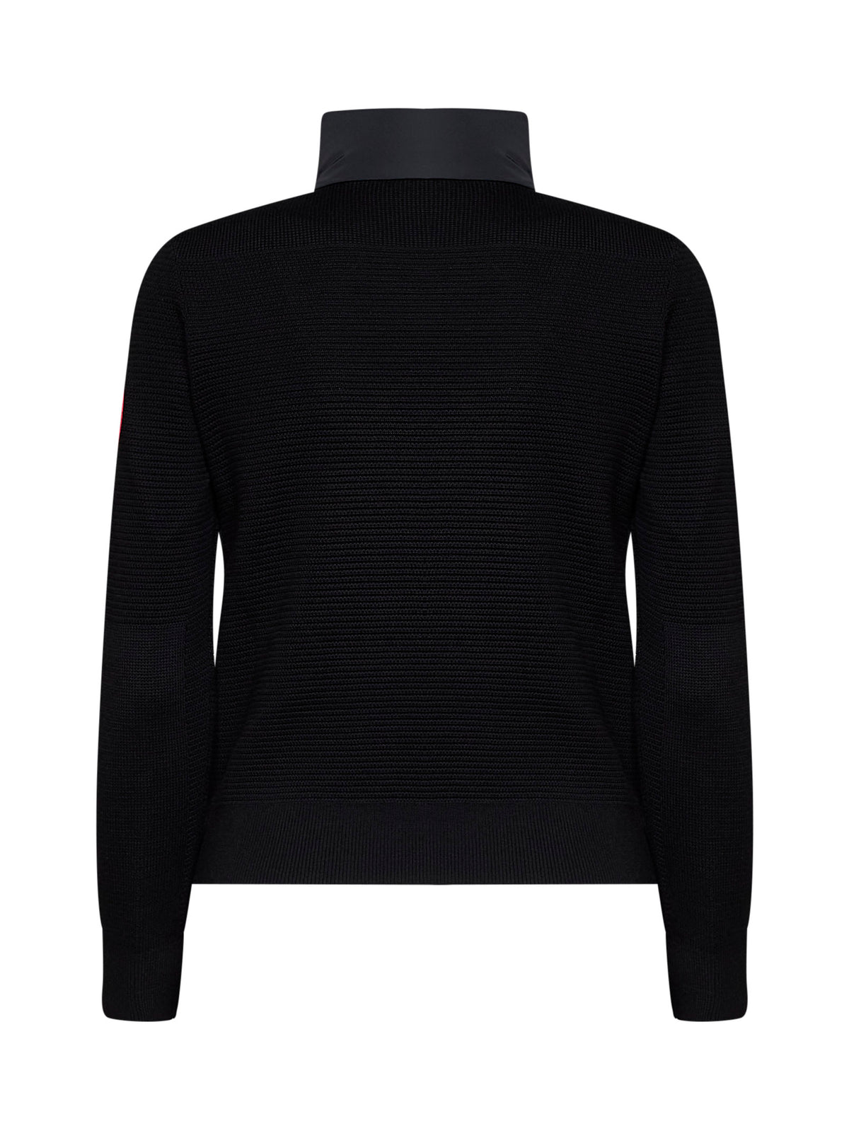 Black HyBridge knitted jacket