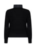 Black HyBridge knitted jacket