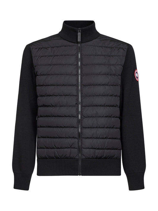 Black HyBridge knit jacket