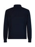 Blue hooded HyBridge® hybrid padded jacket
