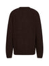 Maglione Anglistic Sweater in misto lana puntinata marrone<BR/>