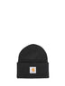 Raven green Acrylic Watch beanie<BR/>
