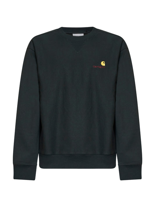 Felpa American Script Sweatshirt verde