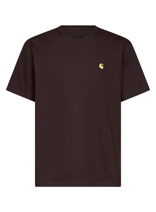 Palisander brown jersey S/S Chase T-shirt<BR/>