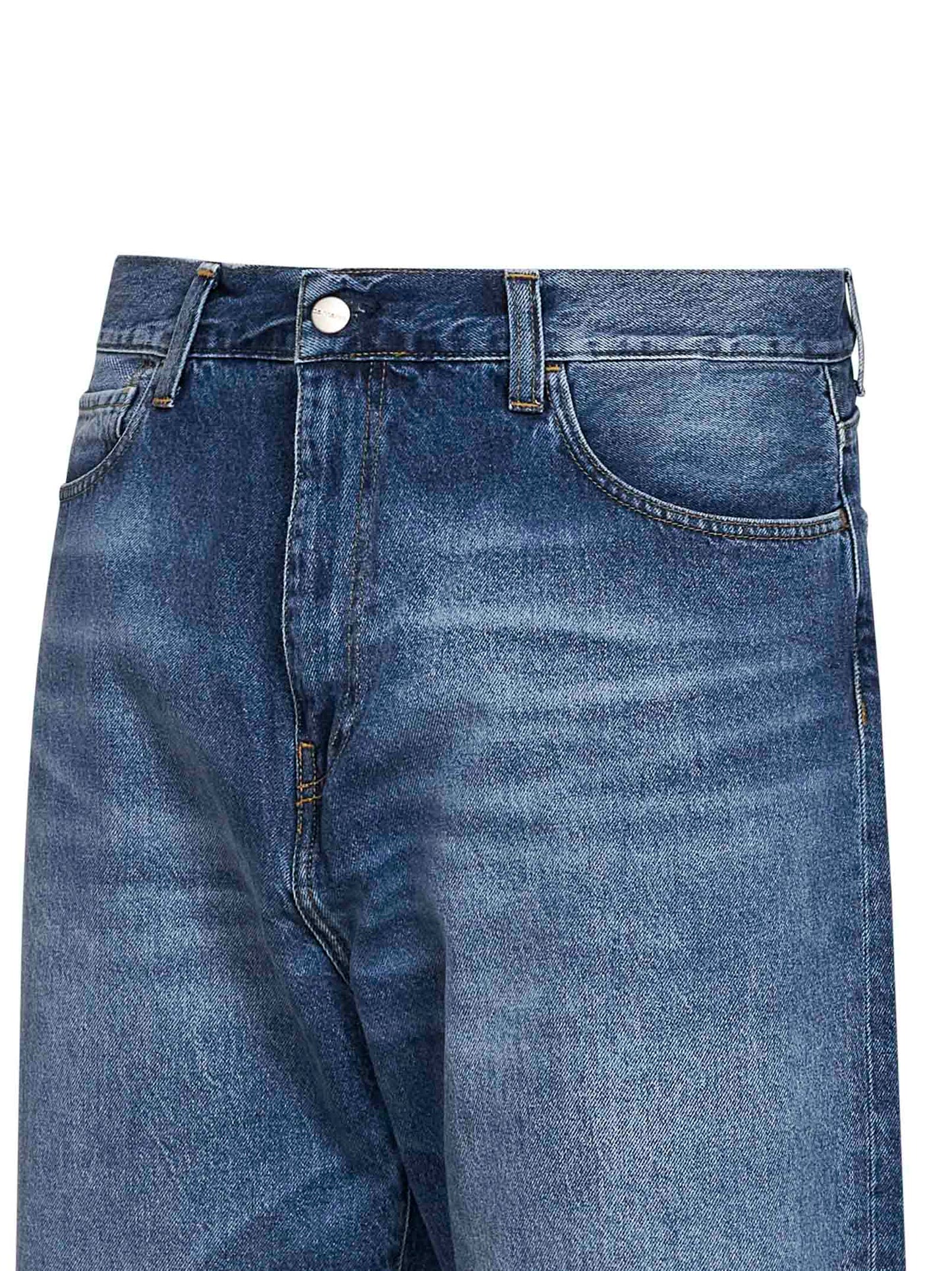 Jeans Landon in denim di cotone blu