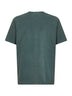 T-shirt girocollo con logo Nelson in cotone verde