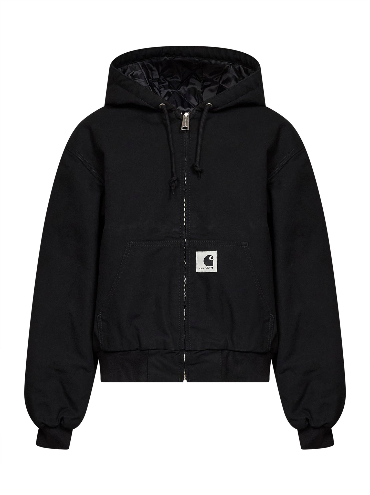 Black Women's OG Active Jacket (Winter) hooded jacket