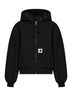 Black Women's OG Active Jacket (Winter) hooded jacket