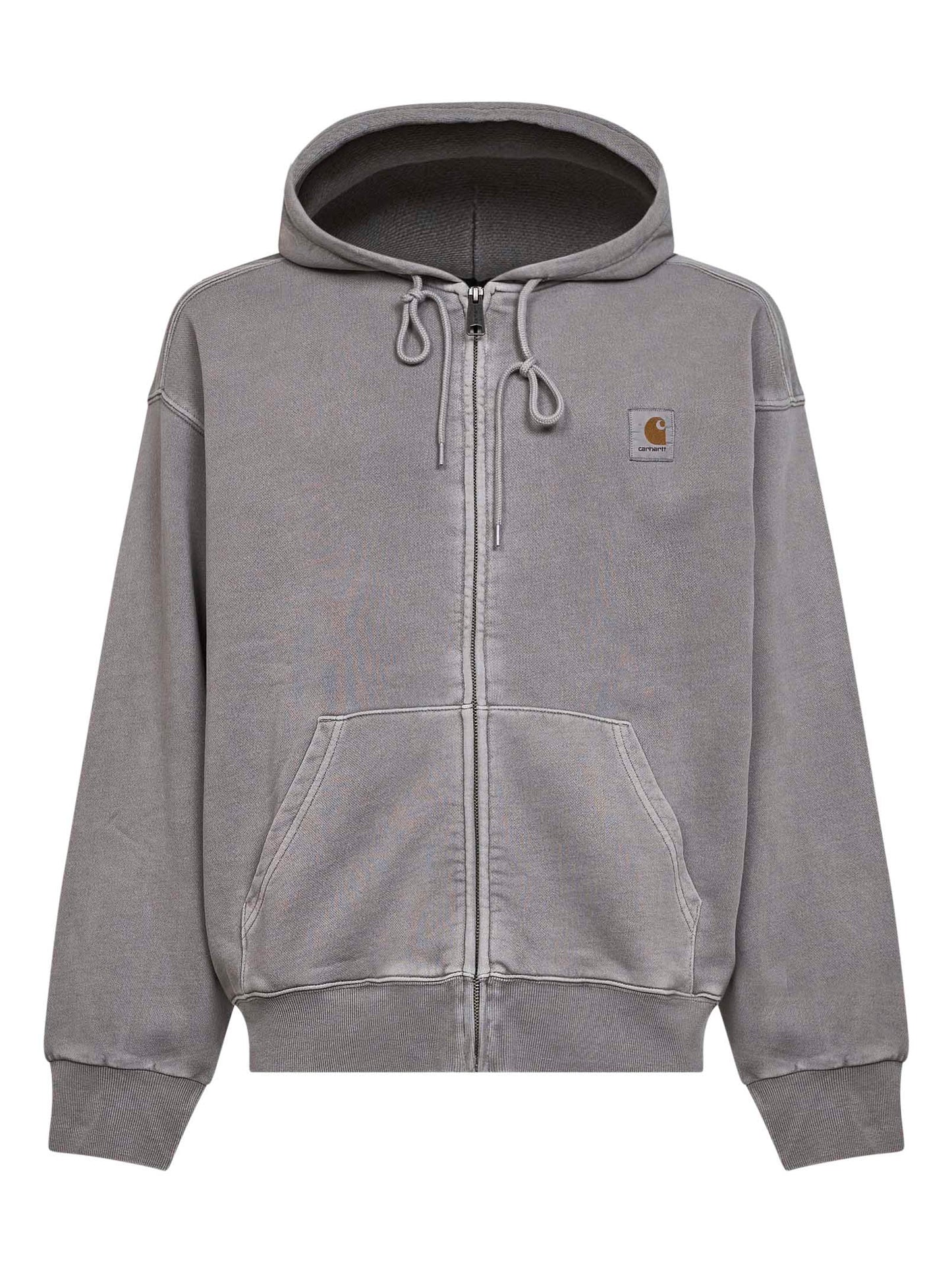 Grey Hooded Nelson Jacket zip-up hoodie