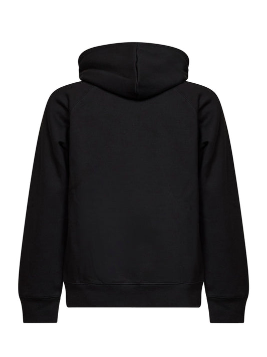 Felpa con zip e cappuccio Hooded Chase Jacket nera<BR/>