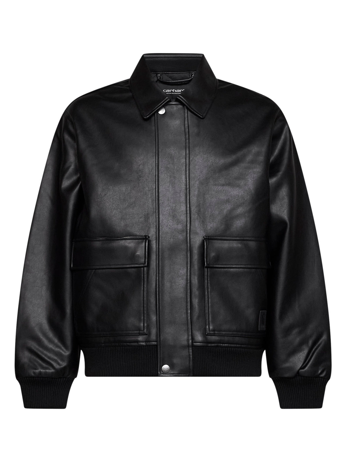 Black faux leather Arizona Jacket