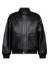 Black faux leather Arizona Jacket