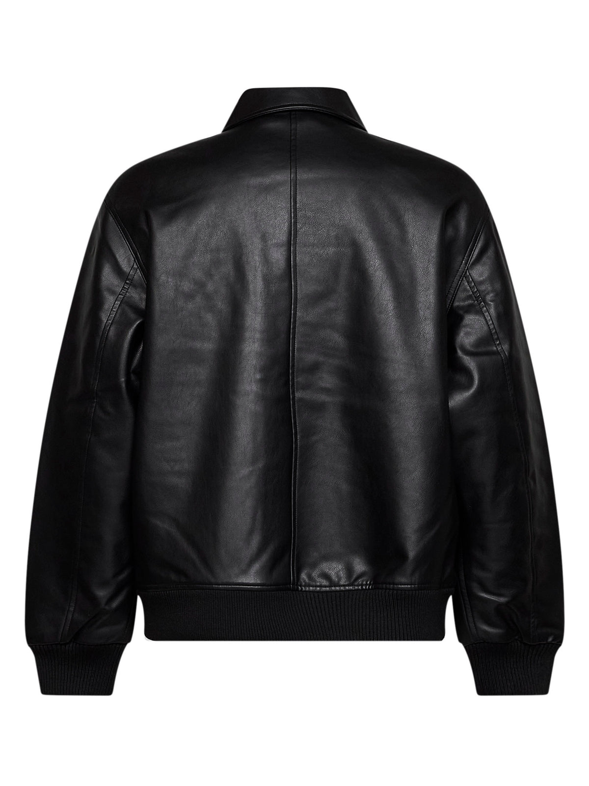 Black faux leather Arizona Jacket