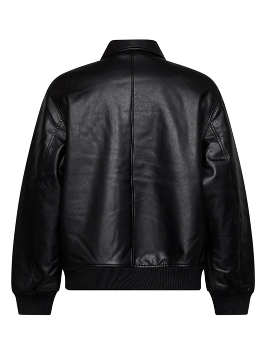 Black faux leather Arizona Jacket