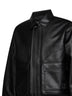Black faux leather Arizona Jacket