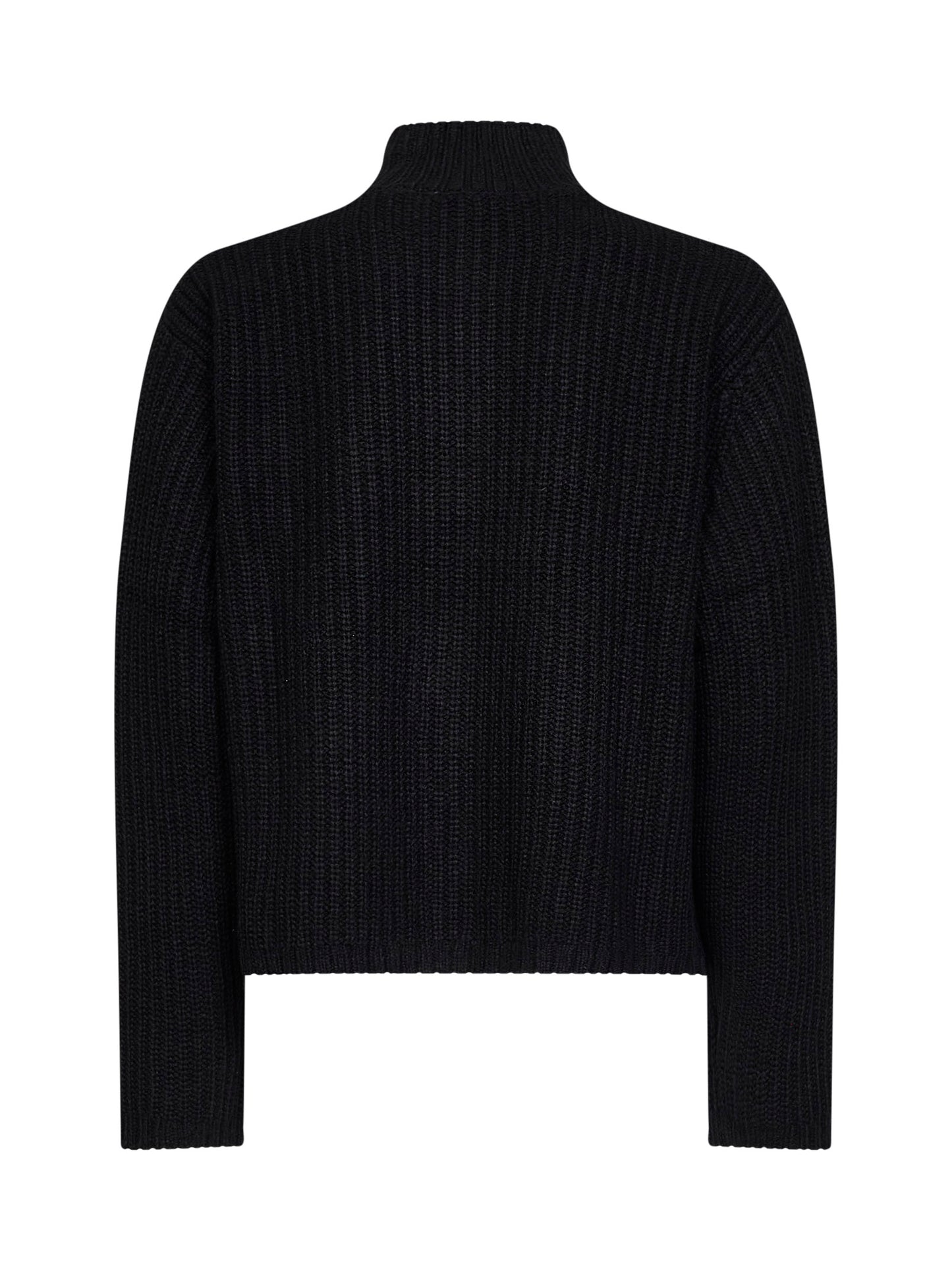 Black Women's Detroit Half Zip Sweater