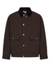 Tobacco nylon canvas Quentin jacket