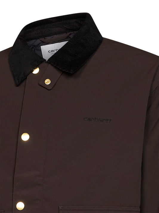 Tobacco nylon canvas Quentin jacket
