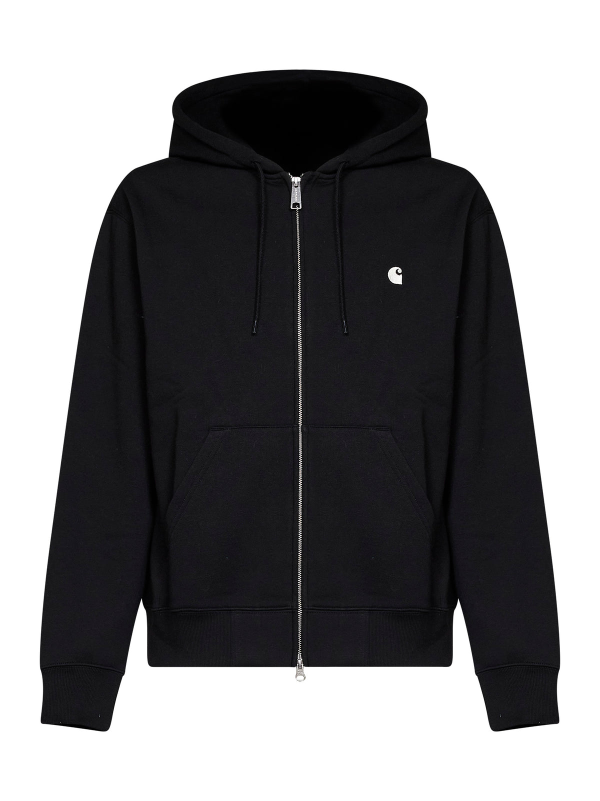 Black Hooded Mack Sweat Jacket zip-up hoodie