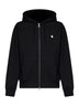 Black Hooded Mack Sweat Jacket zip-up hoodie