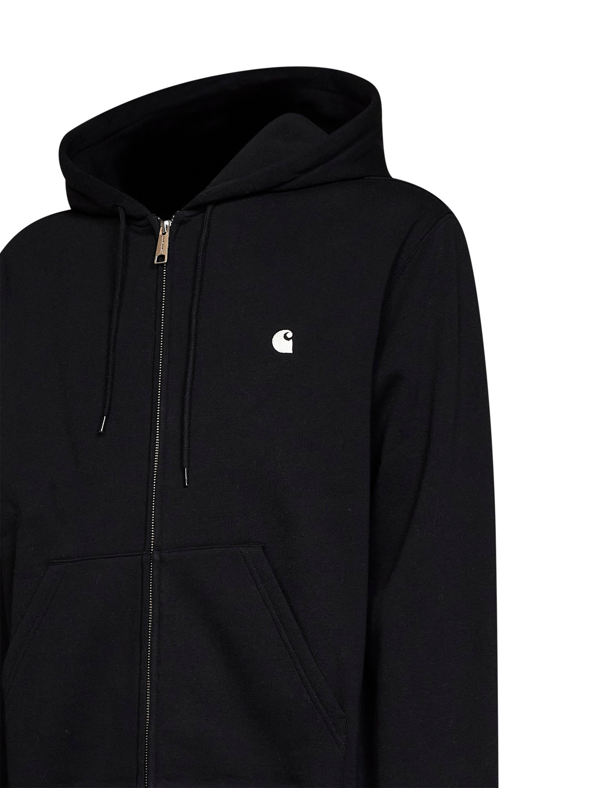 Black Hooded Mack Sweat Jacket zip-up hoodie