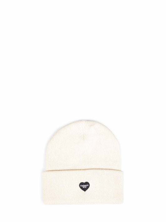 Natural Small Heart Beanie