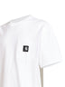 T-shirt girocollo con logo SS pocket in cotone bianco