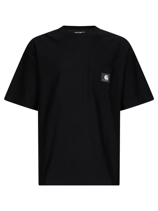 Black SS Pocket cotton T-shirt