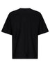 T-shirt girocollo con logo SS pocket in cotone nero