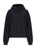 Black Nelson hooded cotton sweatshirt