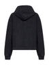 Black Nelson hooded cotton sweatshirt