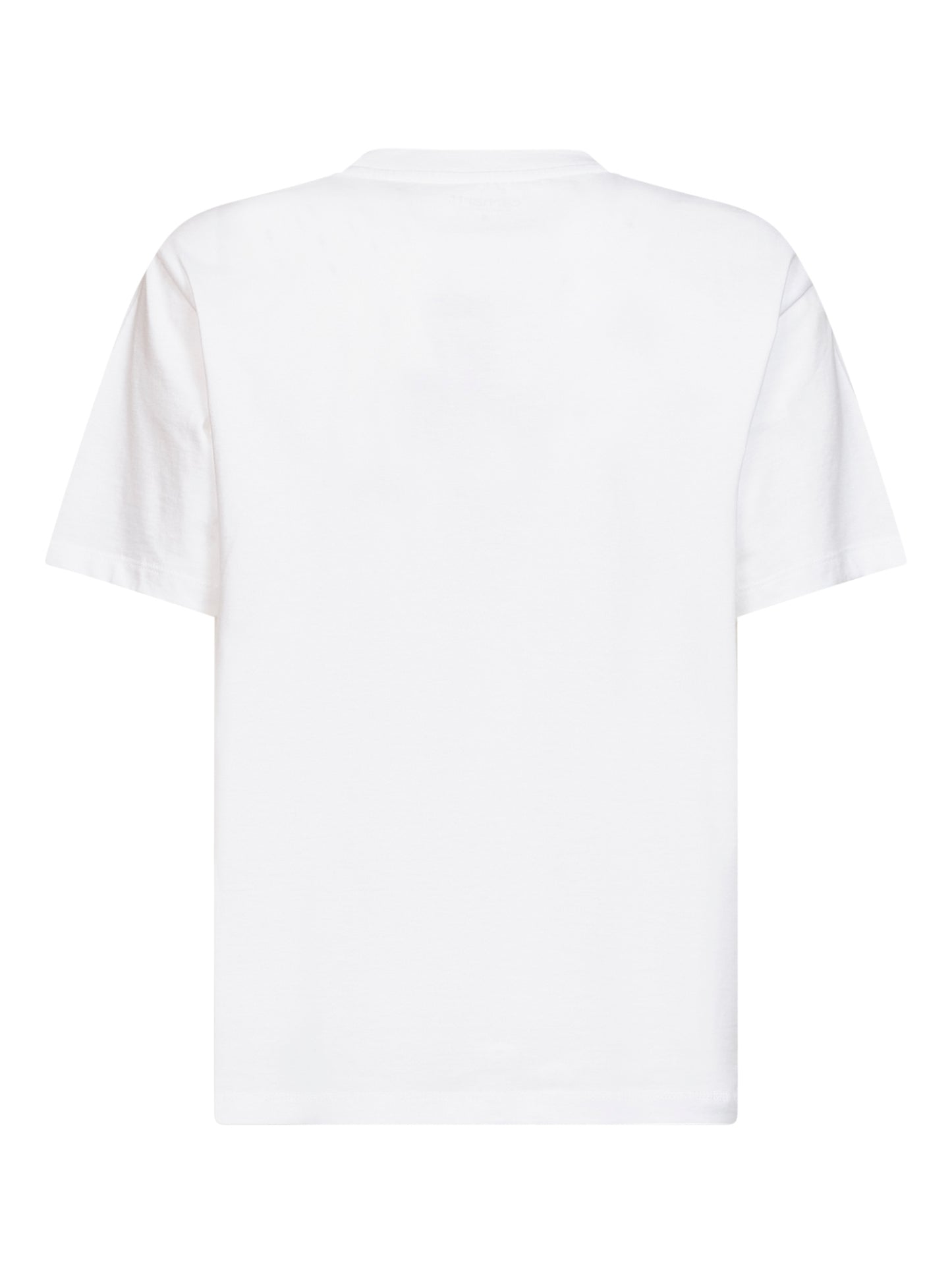 White Women's S/S Pocket Small Heart T-shirt