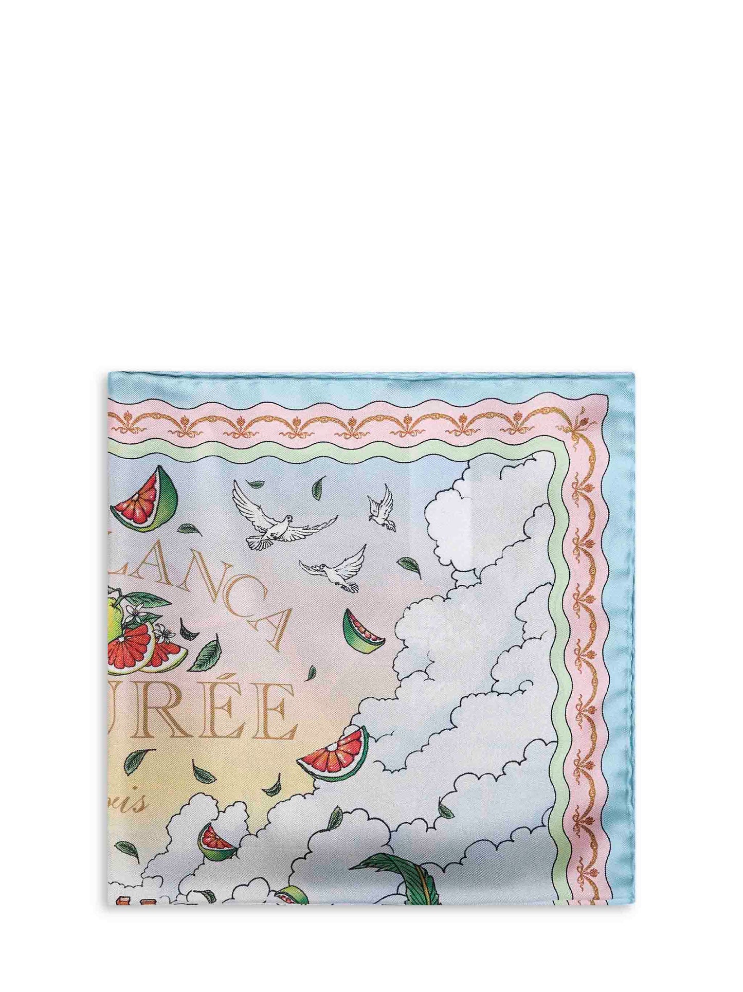 Printed Silk Laduree x Casablanca Medium scarf
