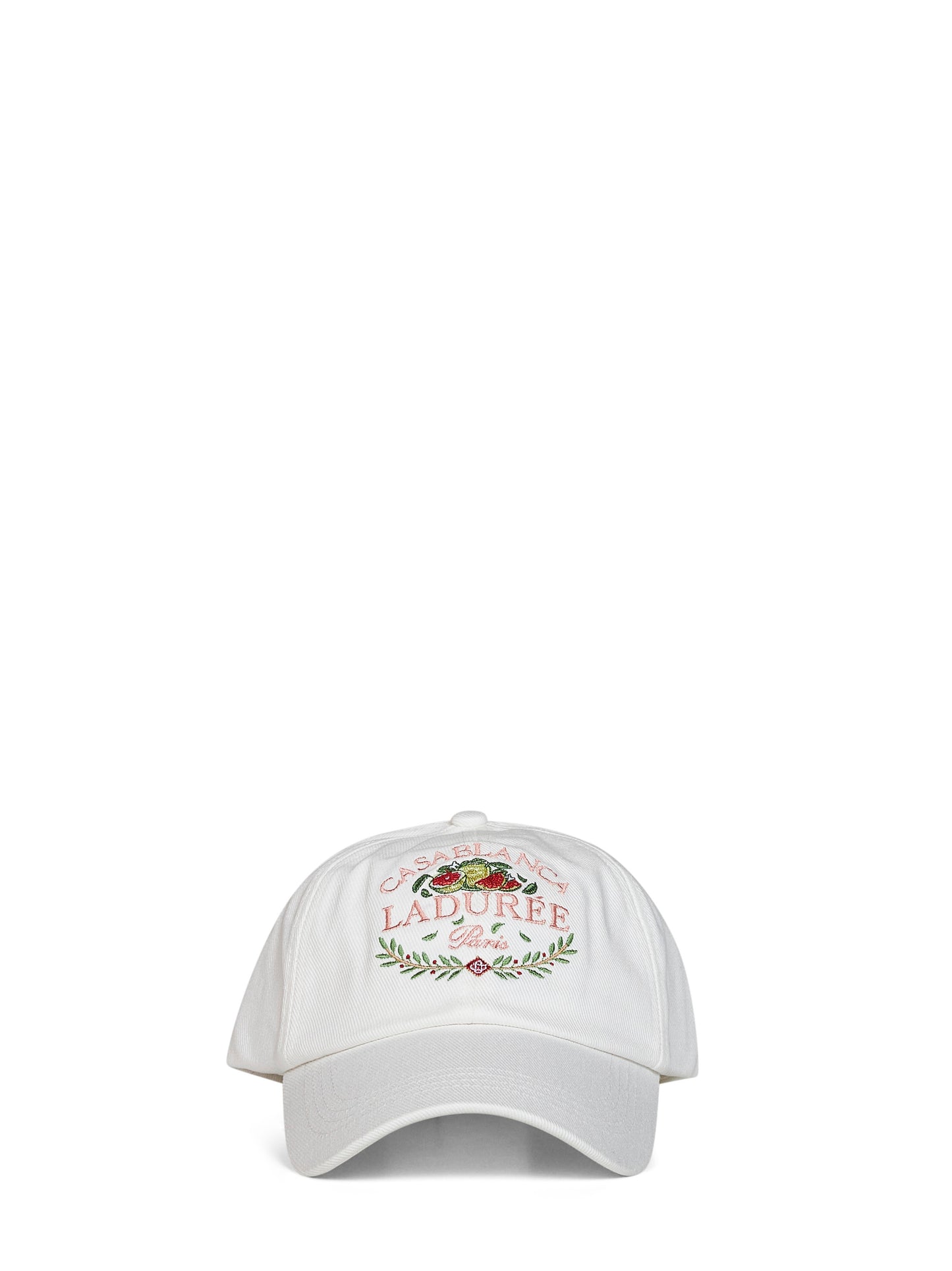Berretto da baseball Laduree x Casablanca in cotone bianco