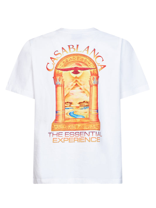 White jersey Hermons Mirage Arch printed T-shirt