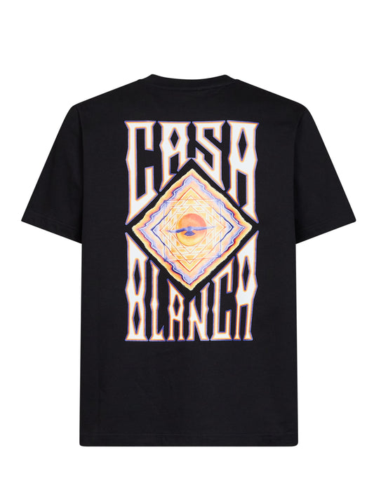 Black jersey Hermons Mirage printed T-shirt