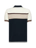 Polo Café Culture in maglia di misto lana a righe multicolore