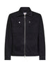 Black cotton denim Monogram jacket