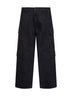 Black cotton denim Monogram cargo jeans