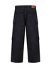 Black cotton denim Monogram cargo jeans
