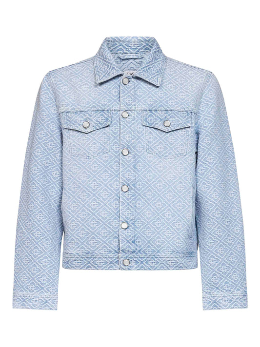 Light blue denim Washed Monogram jacket