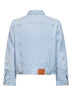 Light blue denim Washed Monogram jacket