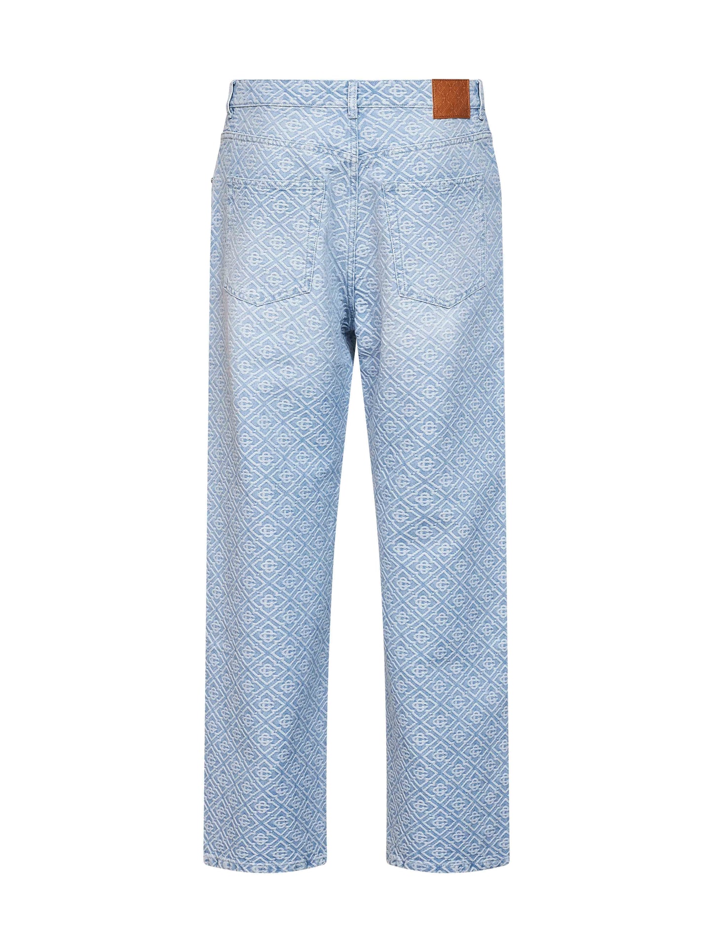 Jeans Washed Monogram in denim blu chiaro