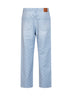 Jeans Washed Monogram in denim blu chiaro