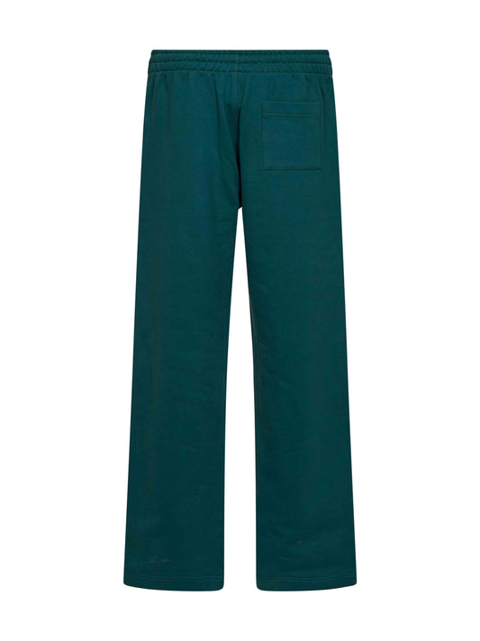 Green loopback cotton Casablanca Sport Type classic joggers