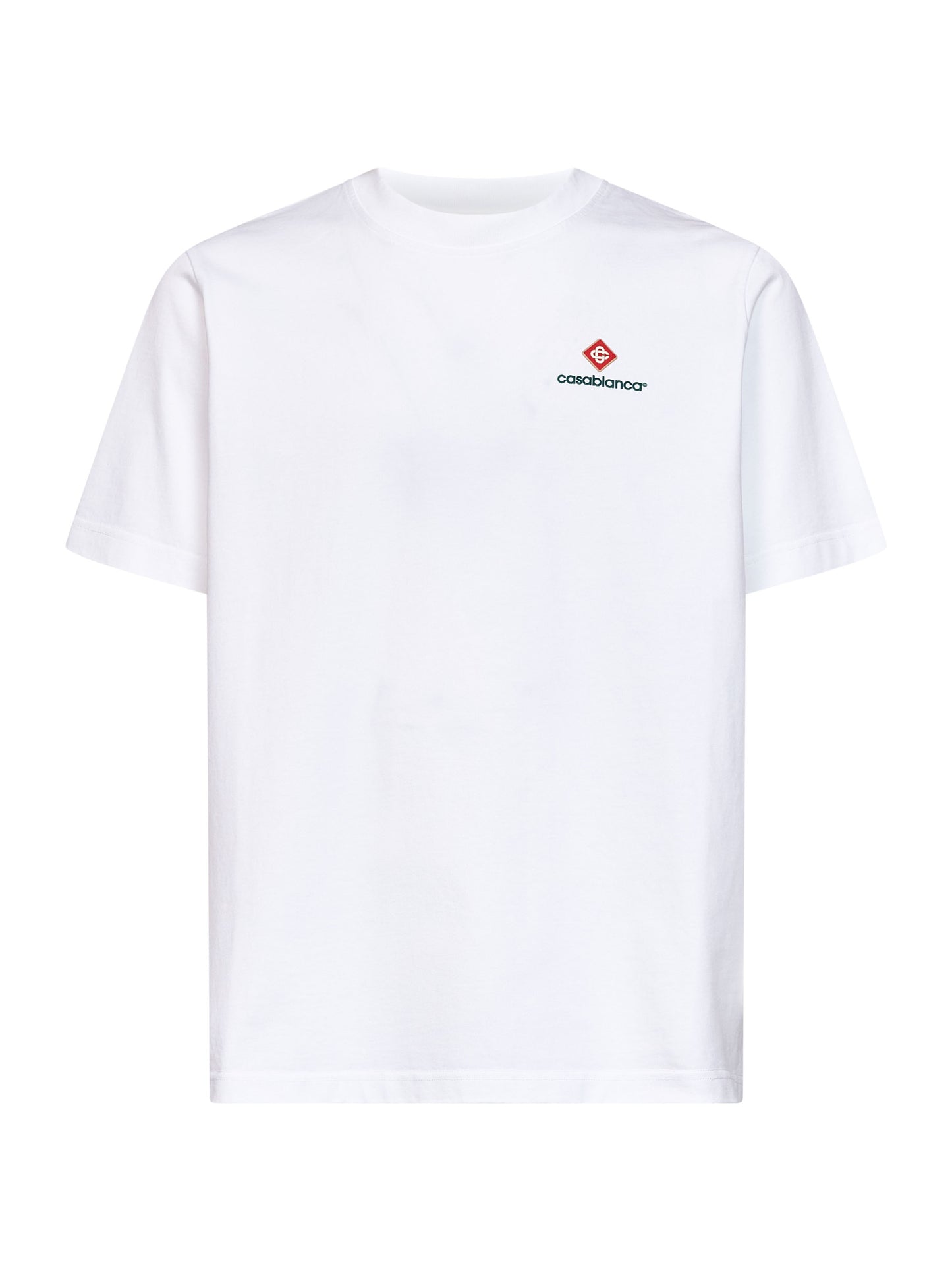 White cotton jersey Casablanca Sport Type T-shirt