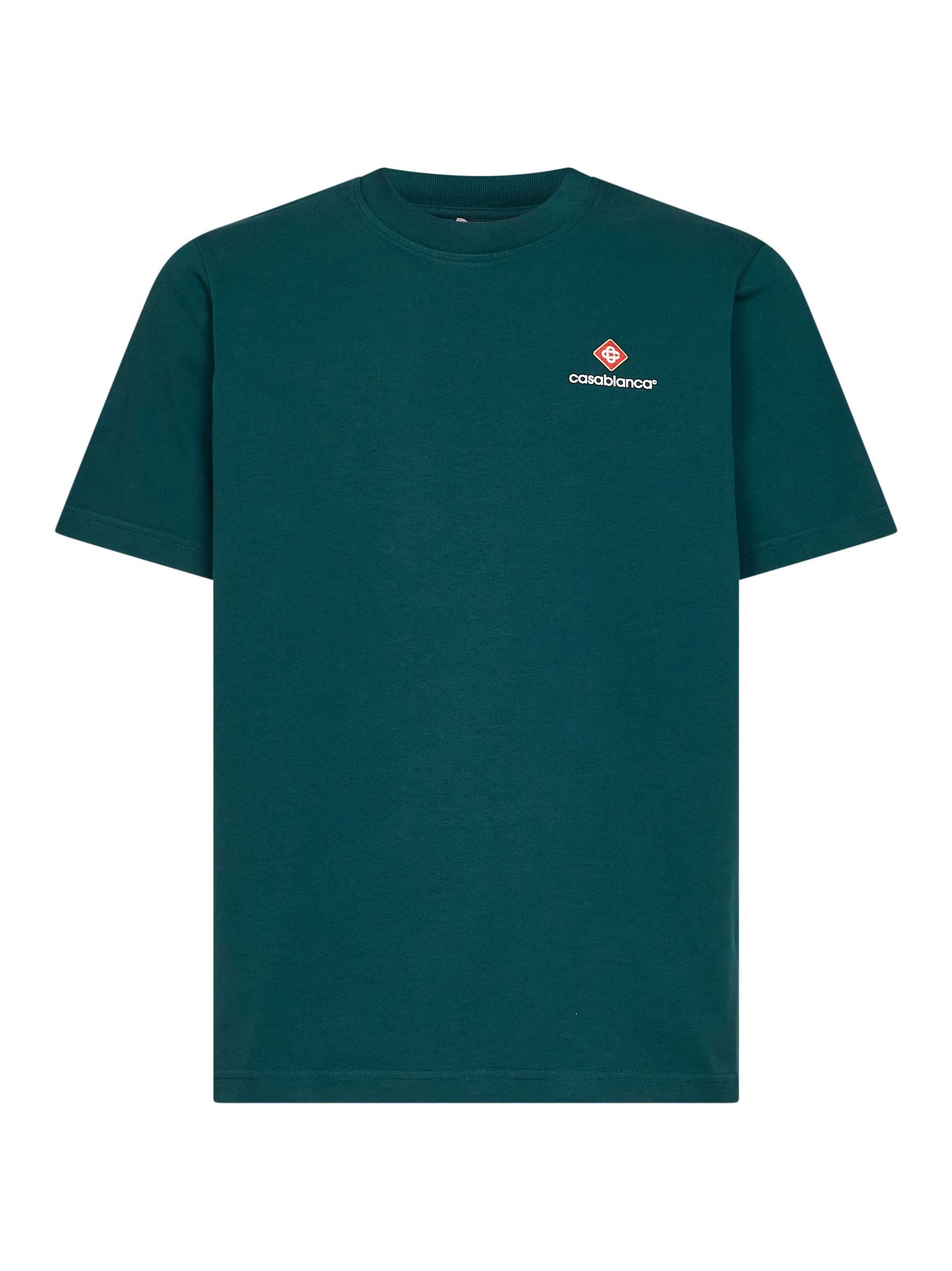 Green cotton jersey Casablanca Sport Type T-shirt