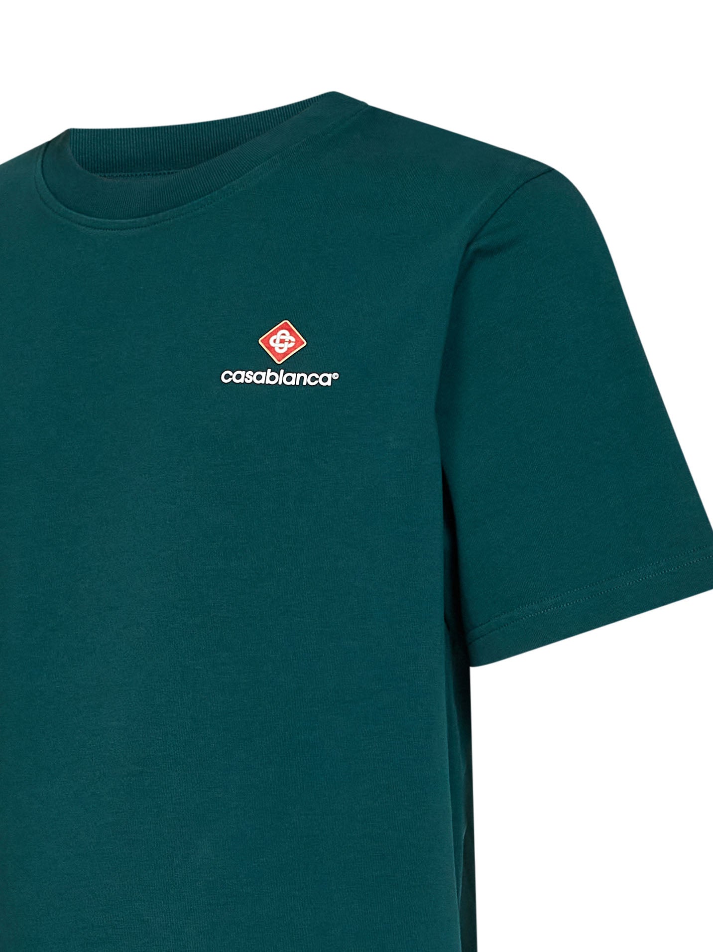 Green cotton jersey Casablanca Sport Type T-shirt