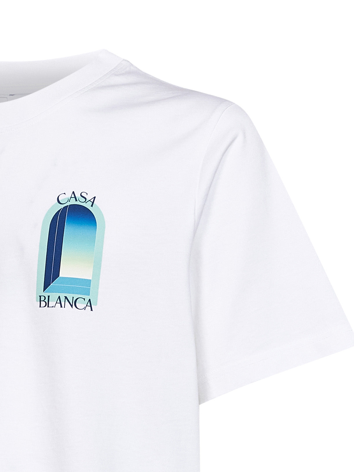 T-shirt Gradient L'Arche in jersey di cotone bianco